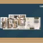 KORAL TOWER II, Banesë ne shitje TIP 2, 138.23m2