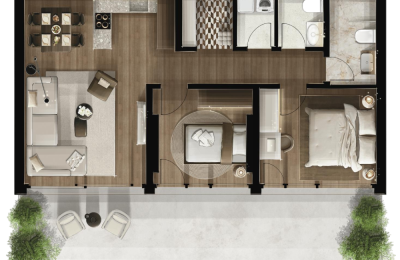 FOLEJA LIVING, Banesë ne shitje, Objekti  3D-A02 111.32 m2