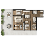 FOLEJA LIVING, Banesë ne shitje, Objekti  3D-A03 242.39 m2