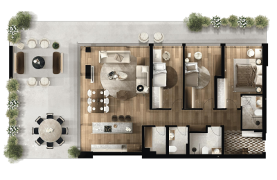 FOLEJA LIVING, Banesë ne shitje, Objekti  3D-A04 241.58 m2