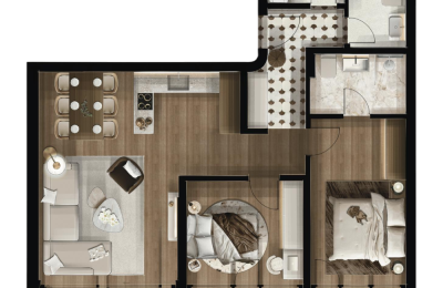 FOLEJA LIVING, Banesë ne shitje, Objekti  3D-A16 104.51 m2