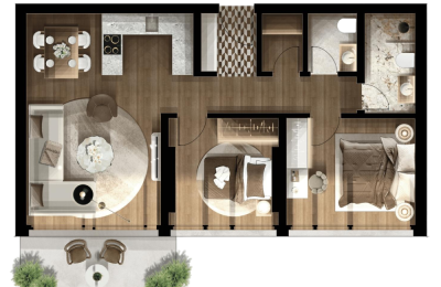 FOLEJA LIVING, Banesë ne shitje, Objekti  3D-A17,  92.31 m2