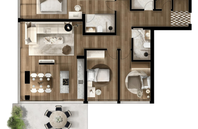 FOLEJA LIVING, Banesë ne shitje, Objekti  3D-A18,  164.34 m2