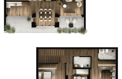 FOLEJA LIVING, Duplex ne shitje, Objekti  3D-A22, 160.60 m2