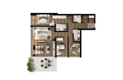 FOLEJA LIVING, Banesë ne shitje, Objekti  3D-A26, 161.66 m2