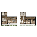 FOLEJA LIVING, Duplex ne shitje, Objekti 3D B05-10, 185.23 m2, kati 2+3