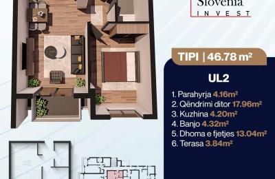 Banesë te "Bulevardi Teuta" Tipi | 46.78m2