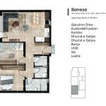 Apartment ne shitje 82.4m2, Gjilan tek Fidanishtja