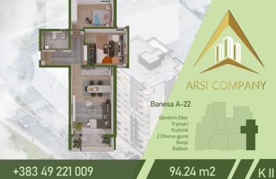 ARSI COMPANY Banese ne shitje, A-24, 94.24m2