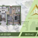 ARSI COMPANY Banese ne shitje, A-23, 88.51m2