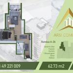 ARSI COMPANY Banese ne shitje, A-26, 62.73m2