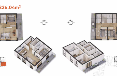 Kompleksi "Izmiri" Lamela A24, Duplex 226.04 m2