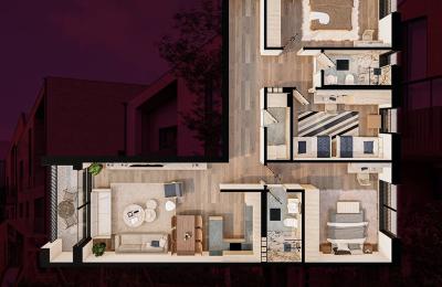 Fshati Gjelbër, Moglicë, Banese 3+1, 129.38m²