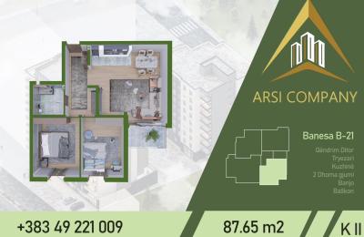 ARSI COMPANY Banese ne shitje, B-21, 87.65m2