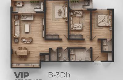 VIP RESIDENCË GJILAN . B-3Dh 163.81m2