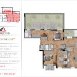 Penthouse në Shitje 180.56m2, kompleksi "PRIWEST PARK" Veternik