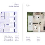 PENTHOUSE 13, Hyrja F, 175.6m2