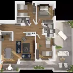 PENTHOUSE 116.7m2, CAPITOL RESIDENCE KOMPLEKSI BANESOR CR 1