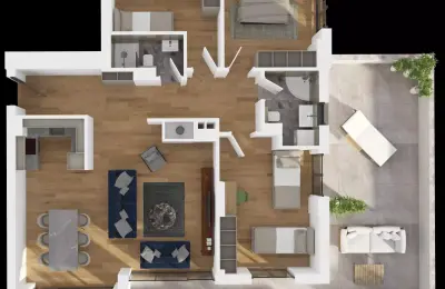 PENTHOUSE 116.7m2, CAPITOL RESIDENCE KOMPLEKSI BANESOR CR 1