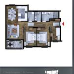 Banesë në shitje 115.37m2, ne qendër te Klinës B-04