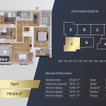 Kompleksi Royal Residence, shitet Banesa BLLOKU 1, TIP F, 115.54m2