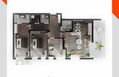 GRAND VIEW, VUSHTRRI Banesë ne shitje 114.64m2 Bll-A