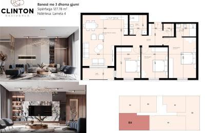 CLINTON RESIDENCE E4, 127.78 m2