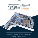 DE LUXE 2, Penthouse Objekti 6, 197.80m2 + 2 terrasa 59.90m2