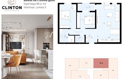 CLINTON RESIDENCE F4, 89.11 m2 Lamela 5