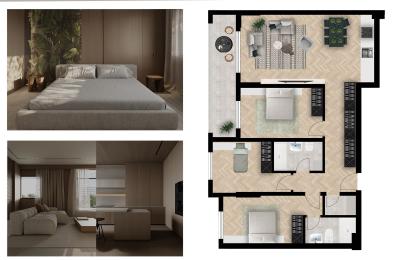 KOMPLEKSI GËSHTENJA BANESA B4, 120.63 m2