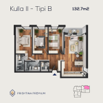 PRISHTINA PREMIUM, Kulla 2 Tip B, kati 3-10, 132.7m2