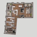 Park Residence Prishtina Objekti 11 Tip 6, 186.80 + 23.39m2 kati 11