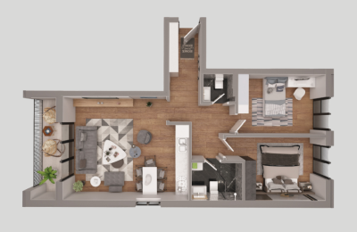 Park Residence Prishtina Objekti 11 Tip 2, 89.10m2 kati 1-7