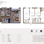 Banesë në shitje në Kompleksin HAB 18, Objekti 2, B05, 129.5m2