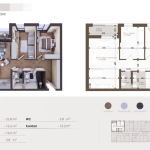 Banesë në shitje në Kompleksin HAB 18, Objekti 2, B02, 90.5m2