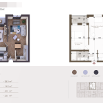 Banesë në shitje në Kompleksin HAB 18, Objekti 3, B02, 64.2m2