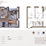 Banesë në shitje në Kompleksin HAB 18, Objekti 3, B03, 87.9m2
