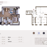 Banesë në shitje në Kompleksin HAB 18, Objekti 3, B05, 101.9m2