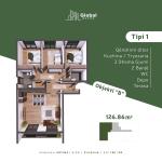 KOMPLEKSI URTINA, OBJEKTI B Tip 1,  126.86m2