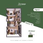 KOMPLEKSI URTINA, OBJEKTI B Tip 2,  99.86m2