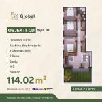 KOMPLEKSI URTINA, OBJEKTI CD Tip 10,  114.02m2 + Terasë 23.42m2
