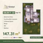KOMPLEKSI URTINA, OBJEKTI CD Tip 15,  147.31m2 + Terasë 192.47m2