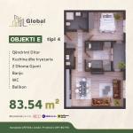 KOMPLEKSI URTINA, OBJEKTI E Tip 4, 83.54m2