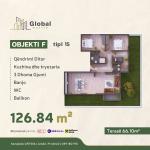 KOMPLEKSI URTINA, OBJEKTI F Tip 15, 126.84m2 + terasë 66.10m2