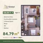 KOMPLEKSI URTINA, OBJEKTI F Tip 4, 84.79m2