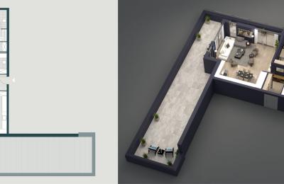 Penthause në shitje, JAKOVA HOUSING Gjakovë, Objekti-1,  Ap-08, 218.22m2