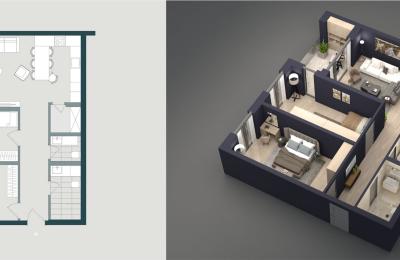 Banese ne shitje, 101.38m2  JAKOVA HOUSING Gjakovë, Objekti 6 Ap.05