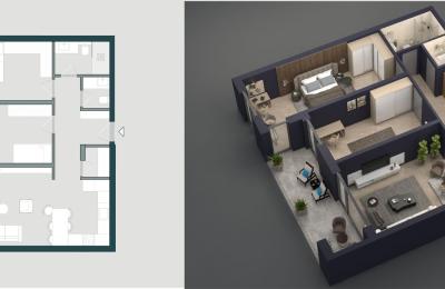 Banesë në shitje, JAKOVA HOUSING Gjakovë, Objekti-1,  Ap-02, 112.57m2