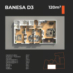 Banesë në shitje Objekti D3, 120 m2