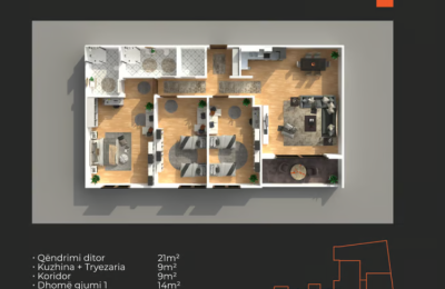 Banesë në shitje Objekti D3, 120 m2